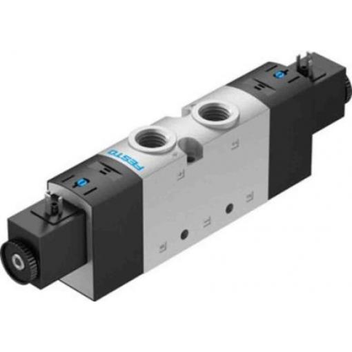 Elektromagnetický ventil 5/3 uzavřený, řada: VUVS-L30-P53C-MZD-G38-F8-1C1 G Elektřina, max. průtok: 2000 L/min Festo 24