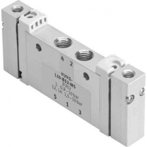 Pneumatický solenoidový ventil 2 x 3/2 uzavřený, Monostabilní, řada: VUWG Metrické Pneumatický, max. průtok: 125 L/min