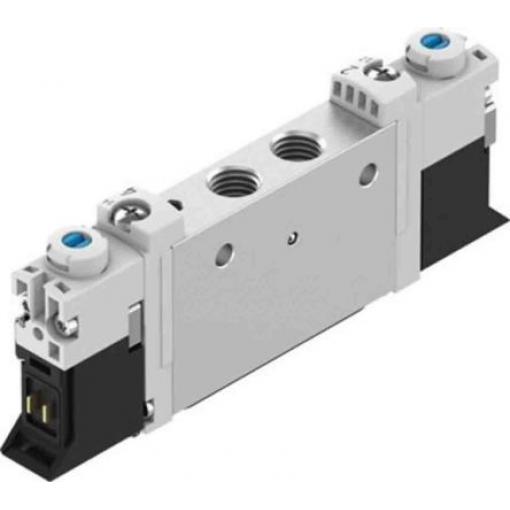 Elektromagnetický ventil 5/3 uzavřený, řada: VUVG 7 mm Elektřina, max. průtok: 230 L/min Festo 24 V