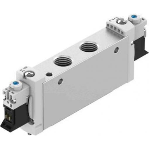 Elektromagnetický ventil Monostabilní, 2 x 3/2 uzavřený, řada: VUVG Metrické Elektřina, max. průtok: 870 L/min Festo 24