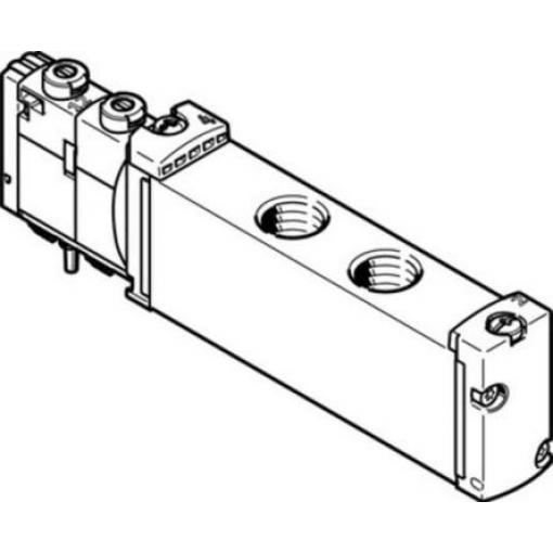 Elektromagnetický ventil 5/2 monostabilní, řada: VUVG Metrické Elektřina, max. průtok: 500 L/min Festo 22 V