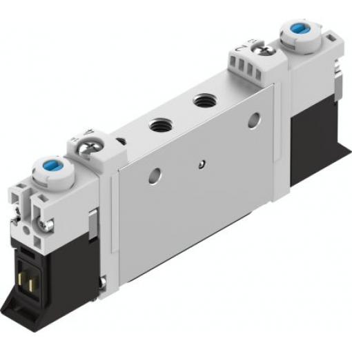 Elektromagnetický ventil 2 x 3/2 uzavřený, Monostabilní, řada: VUVG Metrické Elektřina, max. průtok: 150 L/min Festo 24
