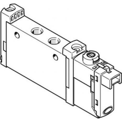 Elektromagnetický ventil 5/2 monostabilní, řada: VUVG-S10-M52-RT-M5-1H2L-W1 5 mm Elektřina, max. průtok: 220 L/min Festo