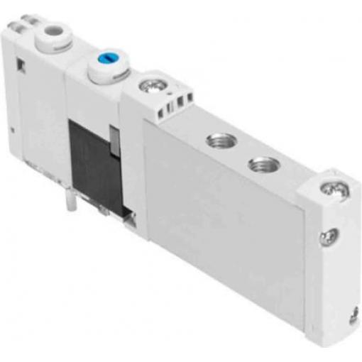 Elektromagnetický ventil 5/2 monostabilní, řada: VUVG-S10-M52-RZT-M7-1T1L Metrické Elektřina, max. průtok: 330 L/min