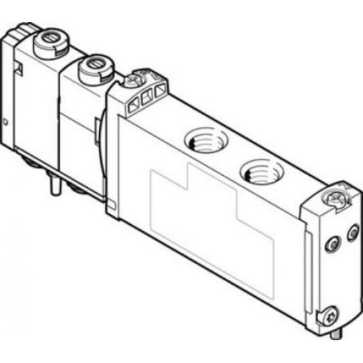 Elektromagnetický ventil 5/2 monostabilní, řada: VUVG-S14-M52-AZT-G18-1T1L Metrické Elektřina, max. průtok: 620 L/min