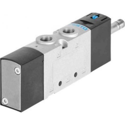 Elektromagnetický ventil 5/2 monostabilní, řada: VUVS G Elektřina, max. průtok: 700 L/min Festo 24 V