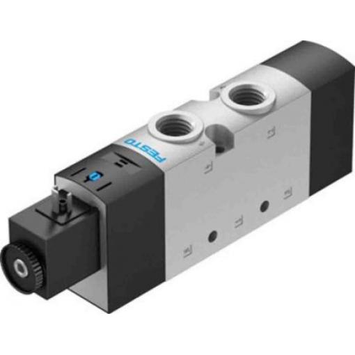 Elektromagnetický ventil 5/2 monostabilní, řada: VUVS-L30-M52-MZD-G38-F8-1C1 EN 175301-803 Elektřina, max. průtok: 2300
