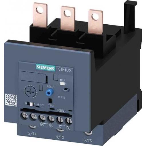 Siemens Relé na přetížení, rozsah: 3RB3 1 NO/1 NC s Automaticky a ručně resetováním a hodnotami FLC motoru 50A 4A 45 V