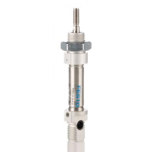 Válec podle normy ISO, délka: 10 mm, řada: ESNU Jednočinný ESNU-12-10-P-A Festo