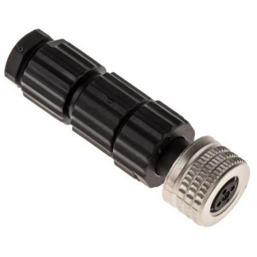 Kulatý konektor, počet kontaktů: 3, Kabel, velikost: M8 Hirschmann, pohlaví kontaktu: Vnitřní, orientace těla: Rovný
