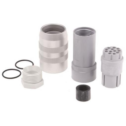 Hirschmann Zásuvka DIN, řada: NR, počet kontaktů: 12, velikost: Standard, 60 V ac, orientace těla: Rovný, IP65 5A DIN