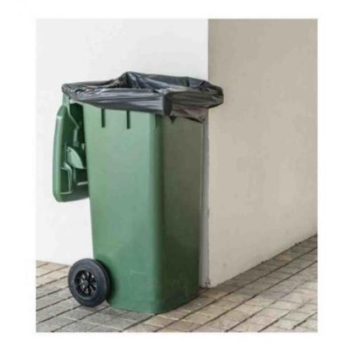 Cromwell Polythene Sáček do nádoby 100 Per Pack ks, Černá Polyetylen 140L