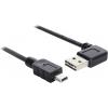 Delock USB kabel USB 2.0 USB-A zástrčka, USB Mini-B zástrčka 1.00 m černá pozlacené kontakty, UL certifikace 83378