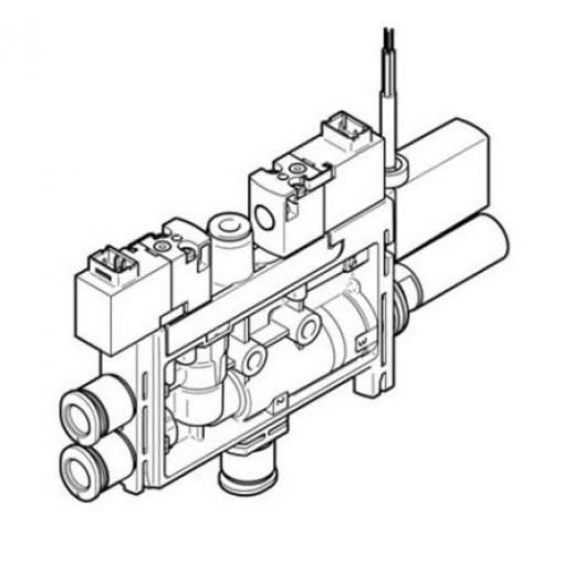 Vývěva, řada: OVEL s 0.95 mm tryskou 3.8 bar 21 L/min Festo