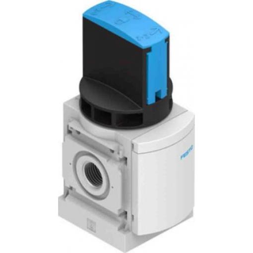 Pneumatický ventil s ručním ovládáním, řada: MS Ruční G 1/4 G, materiál tělesa: Hliník 541271, teplotní rozsah: 50 °C,