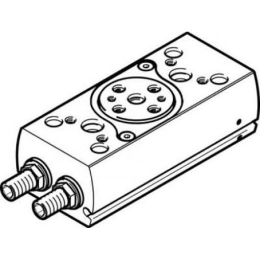 Pneumatický otočný aktuátor DRRD-12-180-FH-PA, řada: DRRD, max. tlak: 8 bar Festo Dvojčinný, vývrt: 12 mm