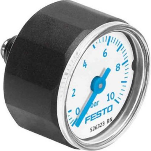 Tlakoměr MNPT MA-27-10-M5 27 mm M5 Polyamid, 60 °C 10 bar 0 bar Festo