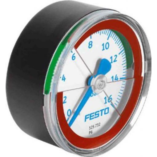 Tlakoměr Se závitem MA-40-16-R1/8-E-RG 40 mm 1/8 in R ABS, 60 °C 16 bar 0 bar Festo