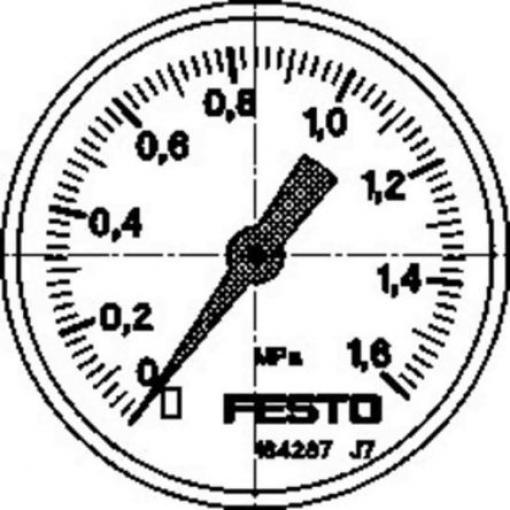 Tlakoměr Se závitem MA-40-1,6-G1/8-MPA 40 mm 1/8 in G ABS, 60 °C 16 bar 0 bar Festo