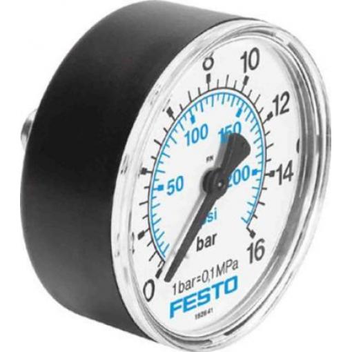 Tlakoměr Se závitem MA-50-16-1/4-EN 50 mm G 1/4 ABS, 60 °C 16 bar 0 bar Festo