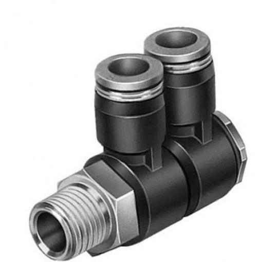 Festo Pneumatická armatura, řada: QSL Vnější závit R3/8, Pro vnější průměr trubek 8 mm