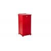 Rubbermaid Commercial Products Nádoba na odpad, Defenders 49L, Červená Pedál víko Pozinkovaná ocel