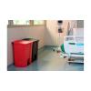 Rubbermaid Commercial Products Nádoba na odpad, Legacy Step-On 68L, Červená Pedál víko Plastové