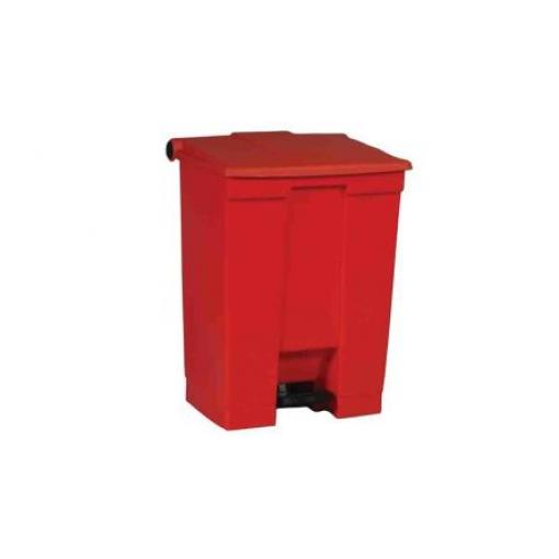 Rubbermaid Commercial Products Nádoba na odpad, Legacy Step-On 68L, Červená Pedál víko Plastové