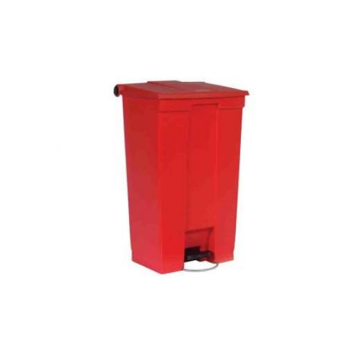 Rubbermaid Commercial Products Nádoba na odpad, Legacy Step-On 87L, Červená Pedál víko Plastové