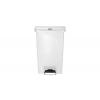 Rubbermaid Commercial Products Nádoba na odpad, Slim Jim 50L, Bílá Pedál víko Pryskyřice