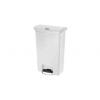 Rubbermaid Commercial Products Nádoba na odpad, Slim Jim 50L, Bílá Pedál víko Pryskyřice