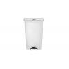 Rubbermaid Commercial Products Nádoba na odpad, Slim Jim 68L, Bílá Pedál víko Pryskyřice