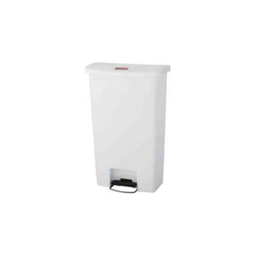 Rubbermaid Commercial Products Nádoba na odpad, Slim Jim 90L, Bílá Pedál víko Pryskyřice