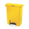 Rubbermaid Commercial Products Nádoba na odpad, Slim Jim 30L, Žlutá Pedál víko Pryskyřice