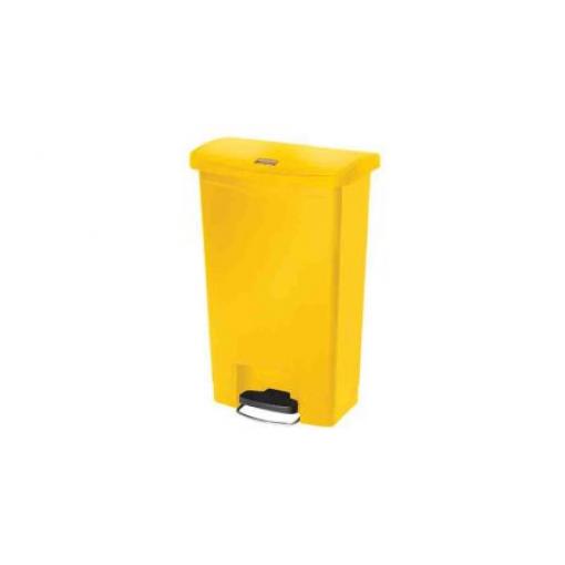 Rubbermaid Commercial Products Nádoba na odpad, Slim Jim 50L, Žlutá Pedál víko Pryskyřice