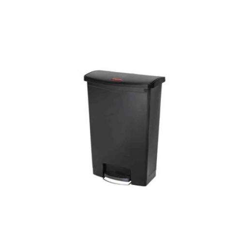 Rubbermaid Commercial Products Nádoba na odpad, Slim Jim 90L, Černá Pedál víko Pryskyřice