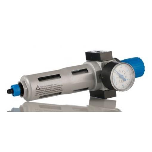 Regulátor s filtrem, řada: LFR 40 μm, přípojka portu: 1/4 in G, max. tlak: 12 bar Automatické 1/4 in Festo 162711