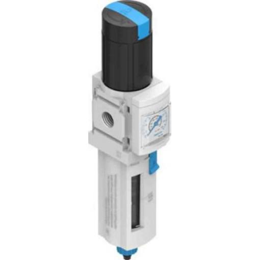 Regulátor s filtrem, řada: G 1/4 40 μm, přípojka portu: 1/4 in G, max. tlak: 12 bar Automatické 1/4 in Festo 529159