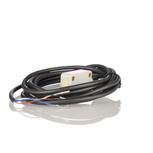 RS PRO Fotoelektrický snímač, řada: PSE Červené světlo Blok Kabel, výstup: PNP NO/NC Polarizovaný retro odraz IP67