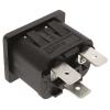 Bulgin Konektor IEC C14, orientace těla: Rovný, Zacvakávací montáž Vnější, 250 V 10A