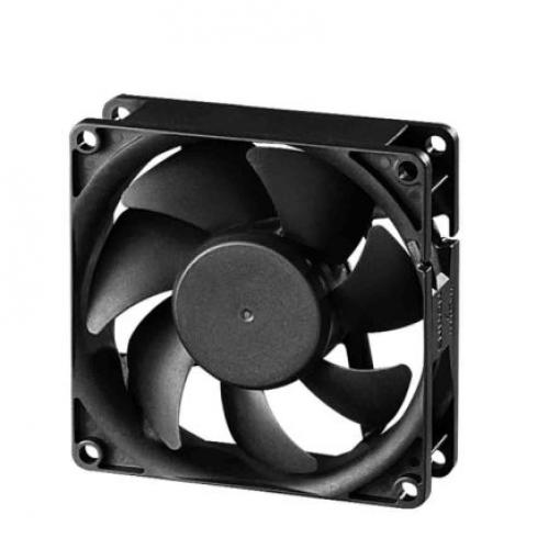 Sunon Axiální ventilátor, řada: EF, průtok vzduchu: 41 cfm 1.32 W 24 V dc 64 mA IP20 80 mm 80 mm 25 mm