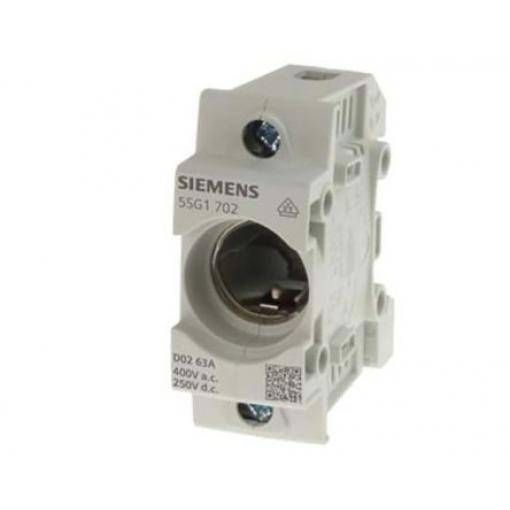 Držák keramických pojistek 63A 400V ac Siemens D02 1pólový