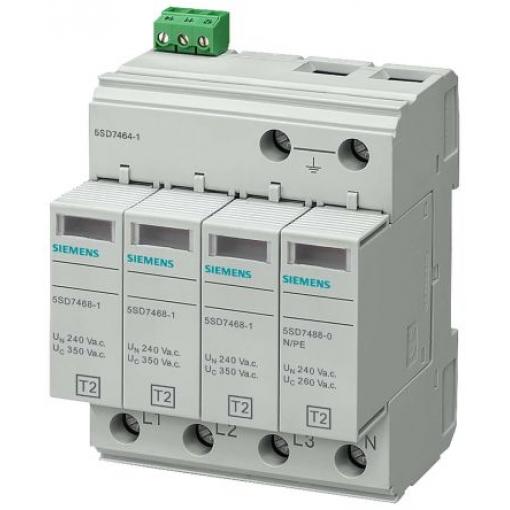 Siemens Přepěťová ochrana, rozsah: 5S 1fázová 40 kA Lišta DIN