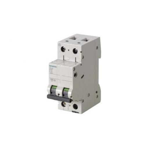 Siemens Miniaturní jistič, rozsah: 5SL6 2pólový 16 A vypínací výkon 6 kA, charakteristika: Typ B, rozsah: SENTRON 400 V