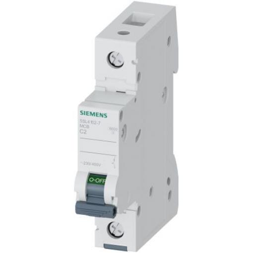 Siemens Miniaturní jistič, rozsah: 5SL4 1pólový 2 A vypínací výkon 10 kA, charakteristika: Typ C, rozsah: SENTRON 400 V