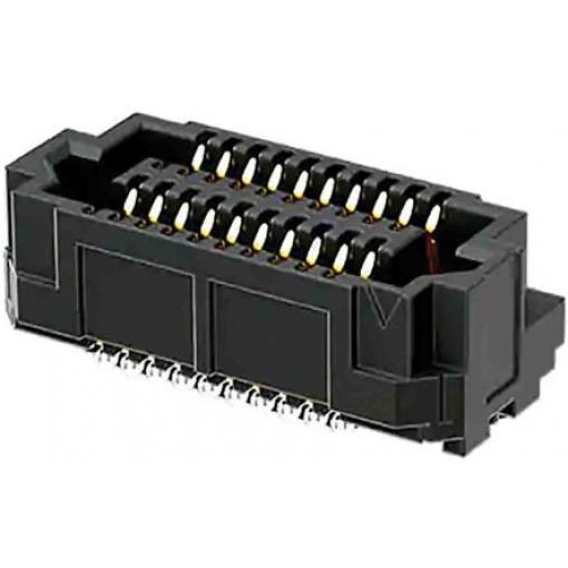Patice PCB, řada: ADF6, orientace těla: Svislé, rozteč: 0.635 mm Deska-deska, počet kontaktů: 10, počet řad: 4, Povrch