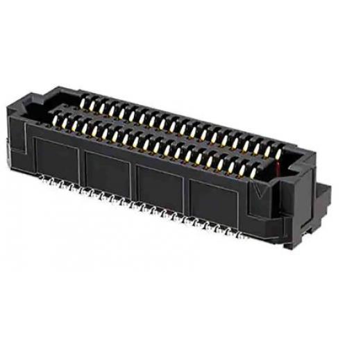 Patice PCB, řada: ADF6, orientace těla: Svislé, rozteč: 0.635 mm Deska-deska, počet kontaktů: 20, počet řad: 4, Povrch