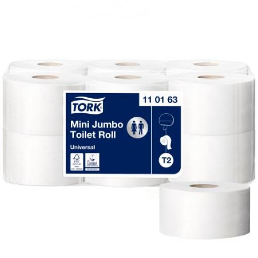 Role toaletního papíru 12 ks 1200 archů 240 m Tork, sortiment: Tork Mini Jumbo Universal Mini, jumbo