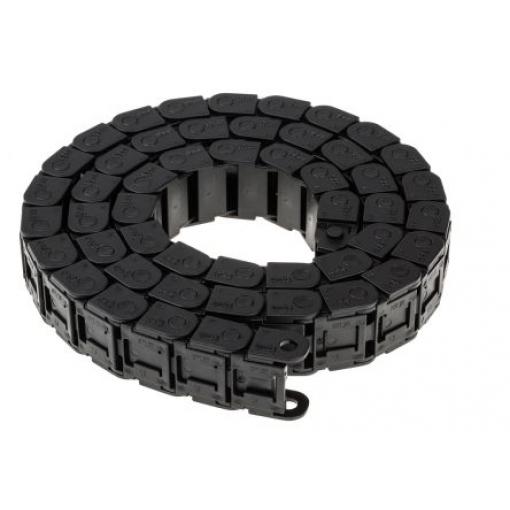 Kabelové rozdvojky, řada: e-chain Igumid G barva Černá 27mm x 15 mm x 1 m, min. poloměr ohybu 38 mm Igus