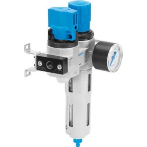 Regulátor s filtrem, řada: G 1/4 40 μm, přípojka portu: 1/2 in G, max. tlak: 12 bar Automatické Festo 185740